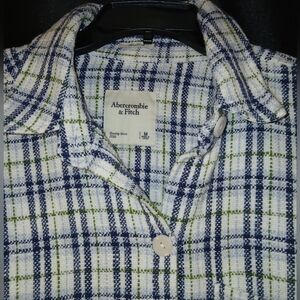 Abercrombie & Fitch Women's Oversized Tweed Plaid.